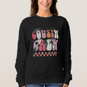 The Boo Cousin Crew  Cute Retro Halloween Fall Sea Sweatshirt (Vorderseite)