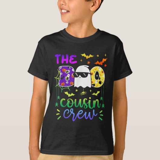 The Boo Cousin Crew Halloween Ghost Trick Treat Sq T-Shirt (Vorderseite)