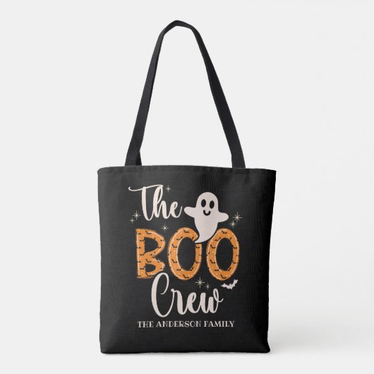 The Boo Crew Family Name Halloween Tasche (Rückseite)