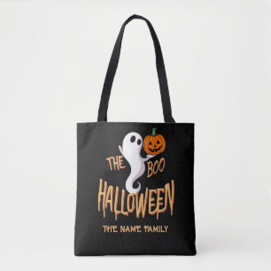 The Boo Crew Halloween Black Orange - Familienname Tasche
