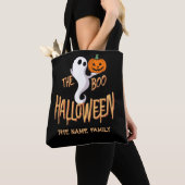 The Boo Crew Halloween Black Orange - Familienname Tasche (Von Nahem)