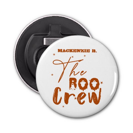 The Boo Crew Halloween Boo Button Bottle Opener Flaschenöffner (Vorderseite)