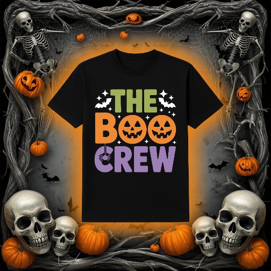 The Boo Crew Halloween Jack-O'-Lantern & Spider Gr T-Shirt