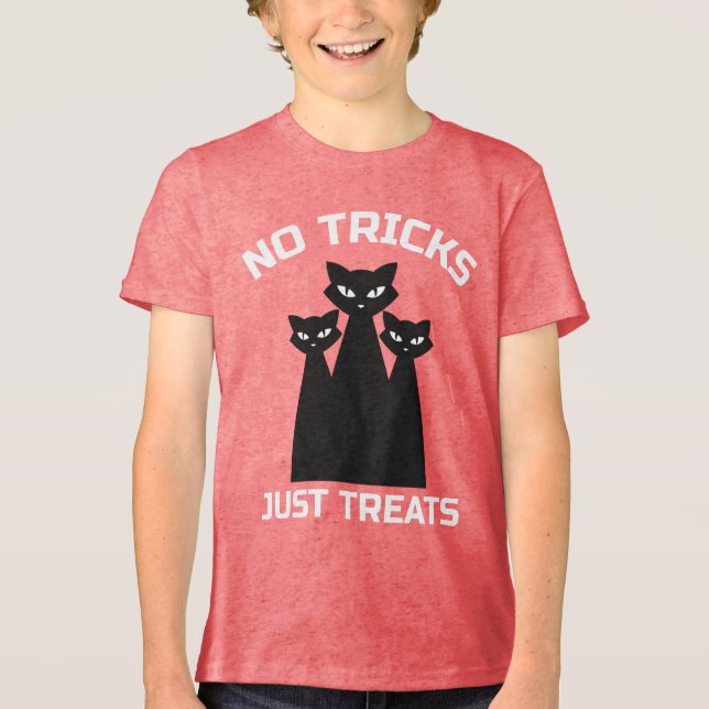 The Boo Crew - Keine Tricks Tri-Blend Shirt (Vorderseite)
