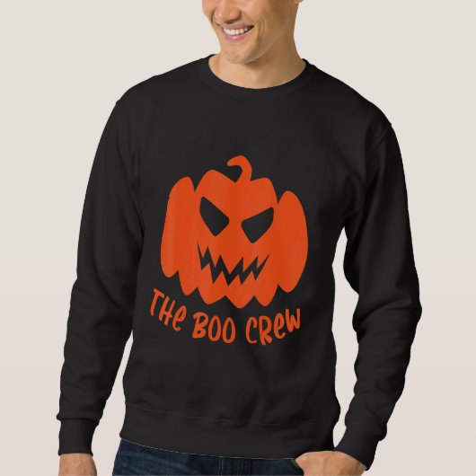 The Boo Crew Lazy Halloween Costume Ghost Spirit Sweatshirt (Vorderseite)