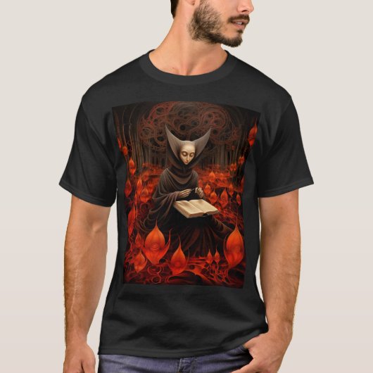 The Book Healer - Surrealistische Kunst T-Shirt (Vorderseite)