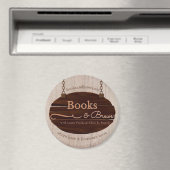 The Books & Brews 3" Magnet (In Situ (Geschirrspüler))