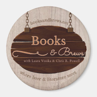The Books & Brews 3" Magnet