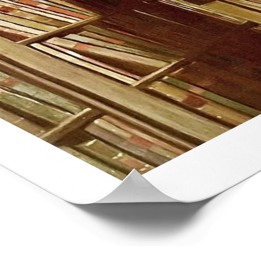 The Bookworm, By Spitzweg, Carl Poster (Ecke)