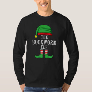 The Bookworm Elf Christmas Family Matching Group X T-Shirt