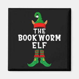 The Bookworm Elf Funny Weihnachten Weihnachten Mat Magnet