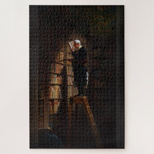The Bookworm von Carl Spitzweg Old Masters Fine Ar Puzzle (Vertikal)