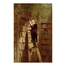 The Bookworm von Carl Spitzweg Vintag Art