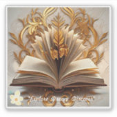 "The Bookworm's Paradise" Aufkleber (Vorderseite)