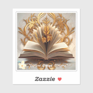 "The Bookworm's Paradise" Aufkleber