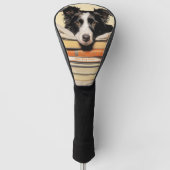 The Border Collie Dog 003 - Odessa Leyendecker Golf Headcover (Vorderseite)