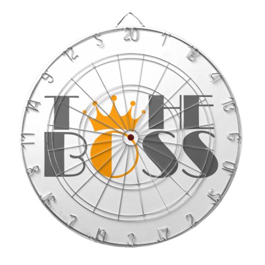 The Boss crown Cufflinks Dartscheibe (vorne)