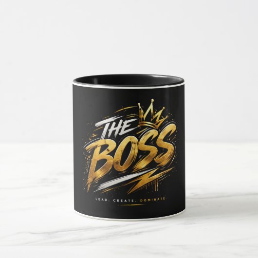 The Boss Crown – Gold Luxury Power Mug 🔥 Tasse (Zentrum)
