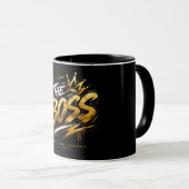 The Boss Crown – Gold Luxury Power Mug 🔥 Tasse (VorderseiteRechts)
