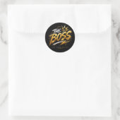 The Boss Crown – Gold Motivation Power Sticker 🔥  (Tasche)