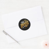 The Boss Crown – Gold Motivation Power Sticker 🔥  (Umschlag)