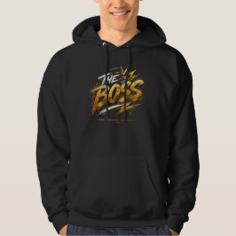 The Boss Crown – Gold Streetwear Power Hoodie 🔥 