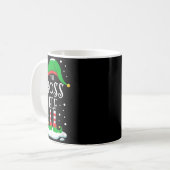The Boss Elf Christmas Family Matching Xmas Group Kaffeetasse (Vorderseite Links)