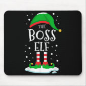 The Boss Elf Christmas Family Matching Xmas Group Mousepad (Vorne)