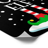 The Boss Elf Christmas Family Matching Xmas Group  Poster (Ecke)