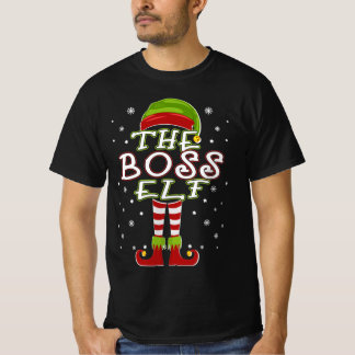 The Boss Elf Family Matching Group 2021 Weihnachte T-Shirt