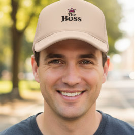 The Boss Neutral Mesh Trucker Hat for Men Truckerkappe