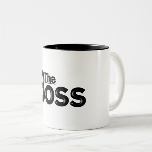 "The Boss"-Tasse Zweifarbige Tasse (VorderseiteRechts)