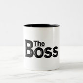 "The Boss"-Tasse Zweifarbige Tasse (Mittel)
