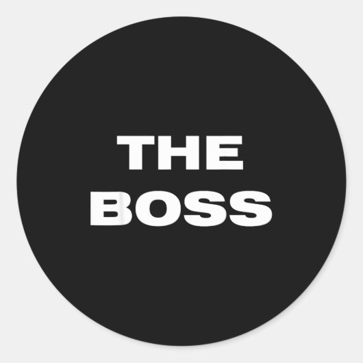 The Boss - The Real Boss Couple Runder Aufkleber (Vorderseite)