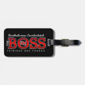 The Boss Trinidad & Tobago Gepäckanhänger (Rückseite horizontal)