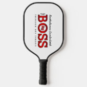 The Boss Trinidad & Tobago Pickleball Schläger (Rückseite)