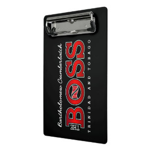 The Boss Trinidad und Tobago Mini Klemmbrett