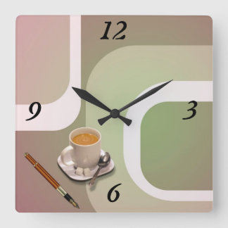 The Boss's Day Wall Clock ! Quadratische Wanduhr