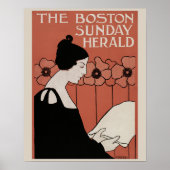 The Boston Sunday Herald Vintage Magazine Cover  Poster (Vorne)