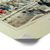 The Boston Tea Party, 1846 Poster (Ecke)