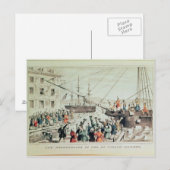 The Boston Tea Party, 1846 Postkarte (Vorne/Hinten)