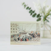 The Boston Tea Party, 1846 Postkarte (Stehend Vorderseite)