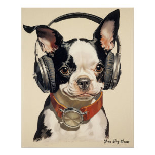 The Boston Terrier Dog 003 - Odessa Leyendecker Poster