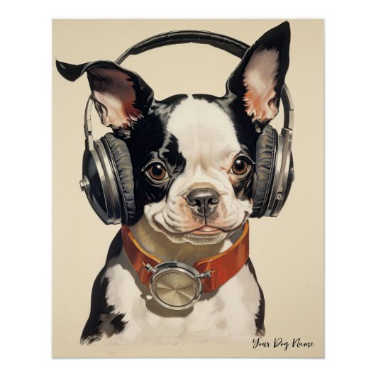 The Boston Terrier Dog 003 - Odessa Leyendecker Poster (Vorderseite)