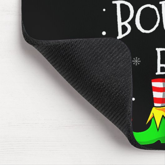 The Boujee Elf Group Matching Family Christmas Xma Mousepad (Ecke)