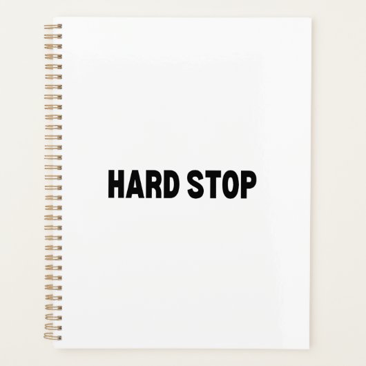 The Boundary Architect | Hard Stop Daily Planer (Vorderseite)