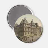 The Bourse, Lyon, Frankreich Magnet (Vorderseite/Rückseite)