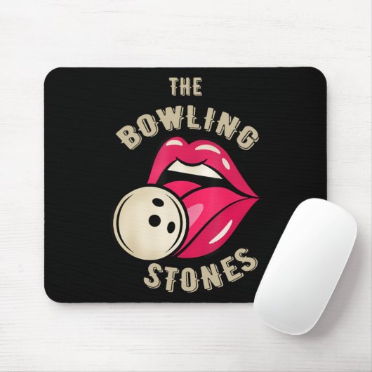 The Bowling Stone Bowling  Mousepad (Mit Mouse)