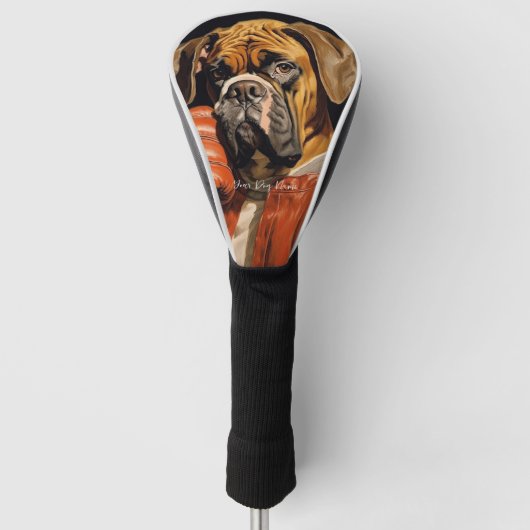 The Boxer Dog 002 - Odessa Leyendecker Golf Headcover (Vorderseite)