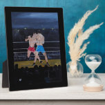 The Boxers Painting by Alfred Fox Fotoplatte<br><div class="desc">The Boxers Painting by Alfred Fox.</div>